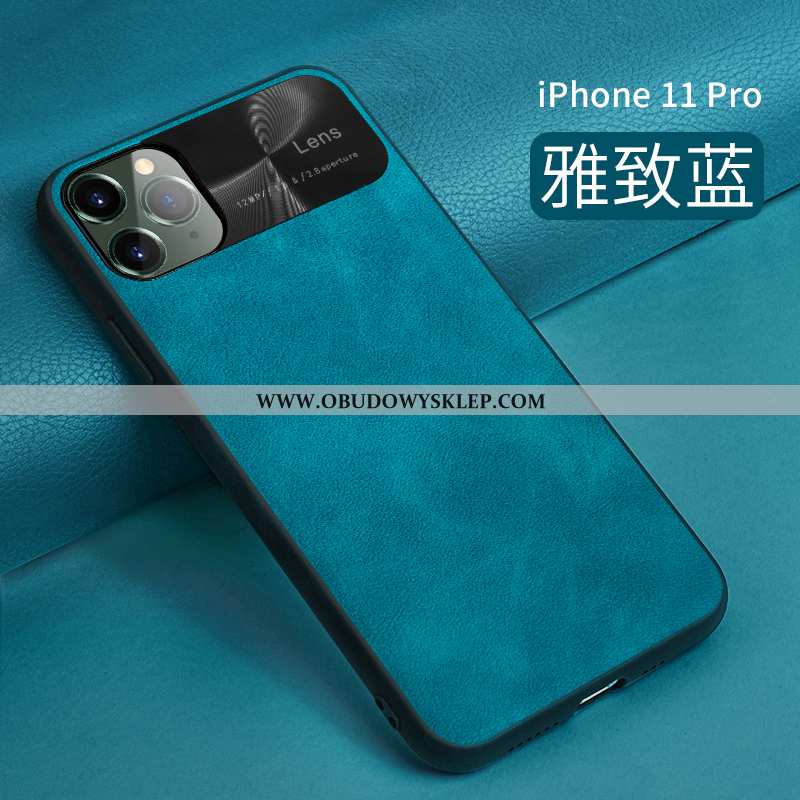 Pokrowce iPhone 11 Pro Skórzane Etui Telefon Komórkowy Cienkie, Obudowa iPhone 11 Pro Skóra Czerwony