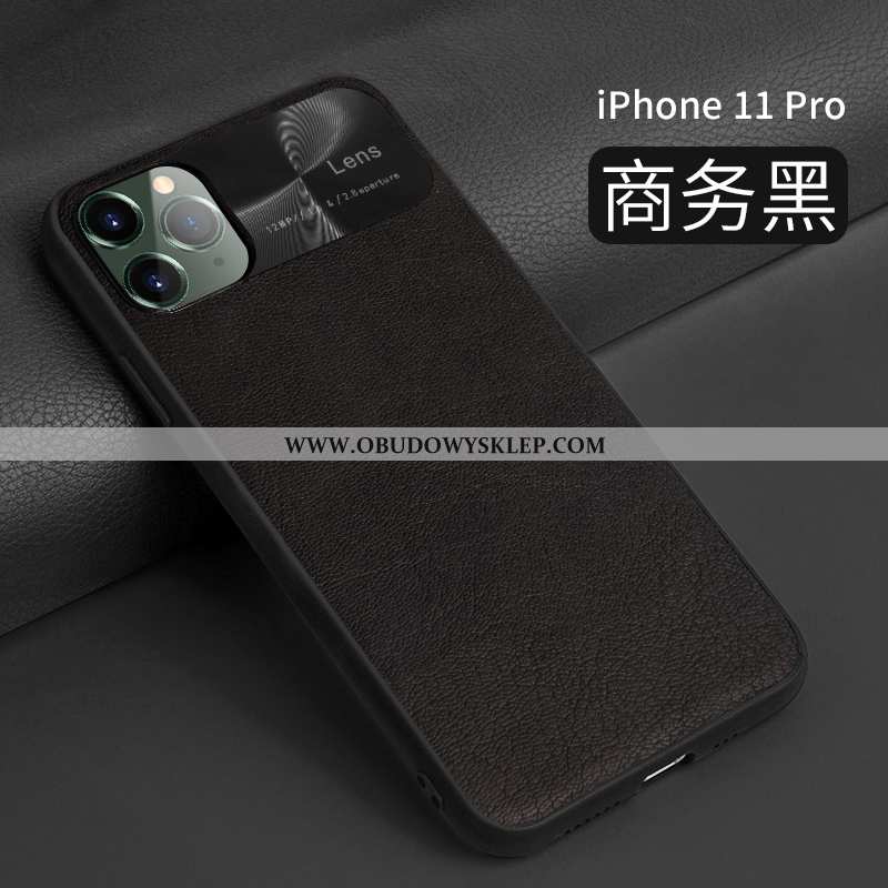 Pokrowce iPhone 11 Pro Skórzane Etui Telefon Komórkowy Cienkie, Obudowa iPhone 11 Pro Skóra Czerwony