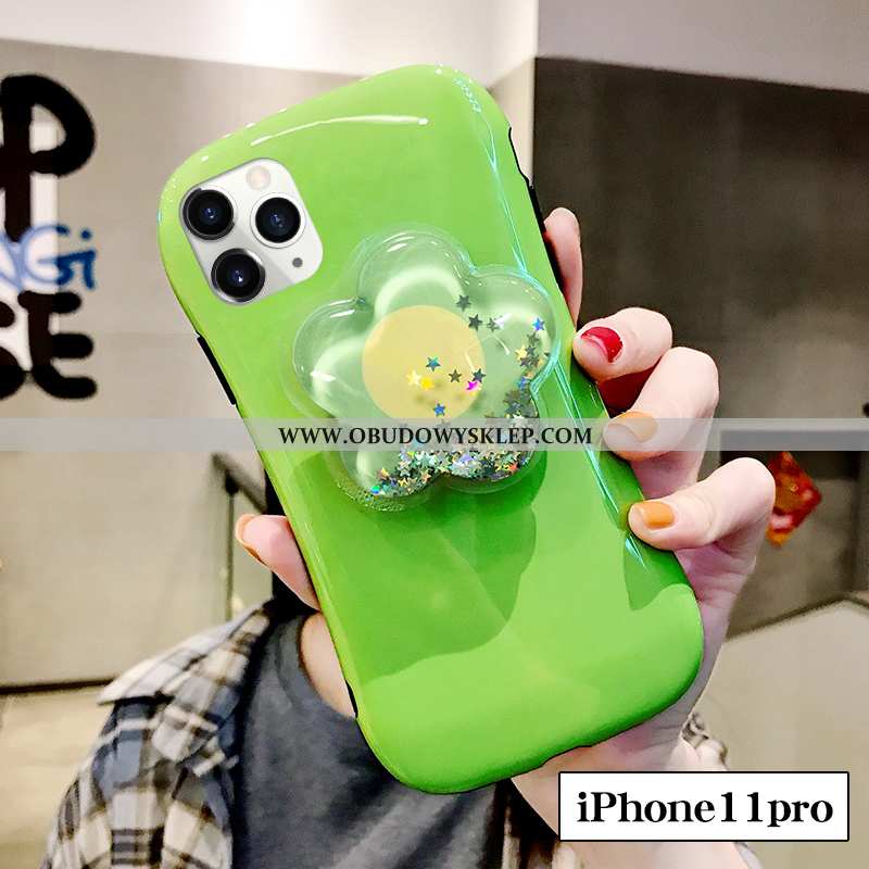 Pokrowce iPhone 11 Pro Trendy Kwiaty Etui, Obudowa iPhone 11 Pro Silikonowe Mały Zielone