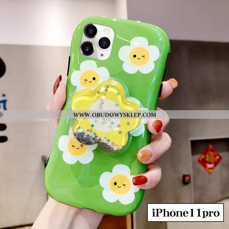 Pokrowce iPhone 11 Pro Trendy Kwiaty Etui, Obudowa iPhone 11 Pro Silikonowe Mały Zielone