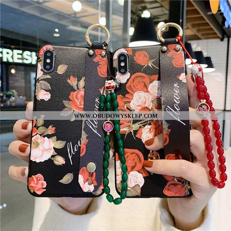 Pokrowce iPhone Xs Max Ochraniacz Etui Futerał, Obudowa iPhone Xs Max Vintage All Inclusive Czarna