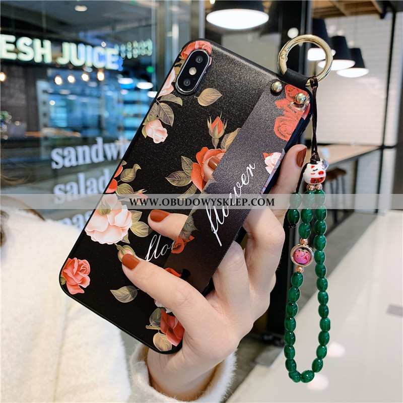 Pokrowce iPhone Xs Max Ochraniacz Etui Futerał, Obudowa iPhone Xs Max Vintage All Inclusive Czarna