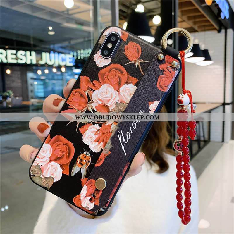 Pokrowce iPhone Xs Max Ochraniacz Etui Futerał, Obudowa iPhone Xs Max Vintage All Inclusive Czarna