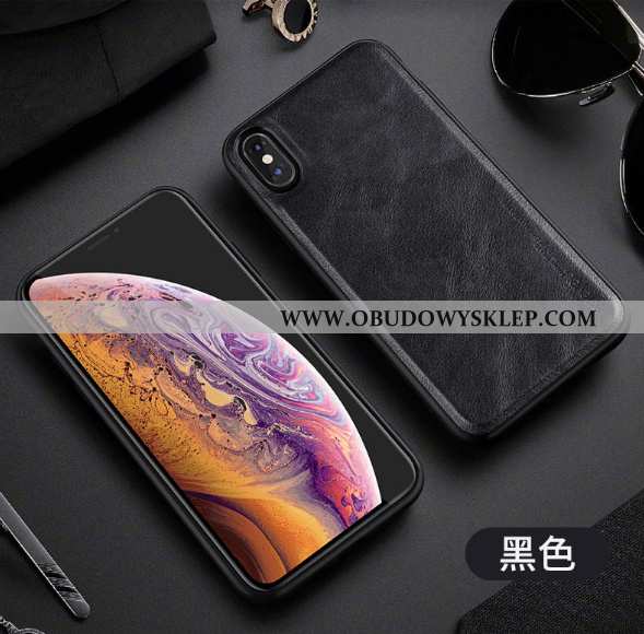 Pokrowce iPhone Xs Max Ochraniacz Telefon Komórkowy Antypoślizgowe, Obudowa iPhone Xs Max Skórzane E