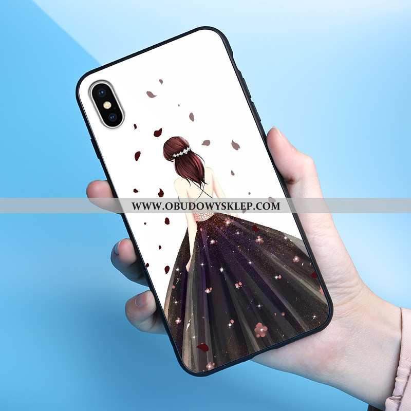 Pokrowce iPhone Xs Max Szkło Jasny Futerał, Obudowa iPhone Xs Max Piękny Czerwony Czerwona