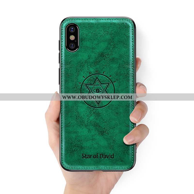 Pokrowce iPhone Xs Osobowość Cienkie All Inclusive, Obudowa iPhone Xs Kreatywne Etui Zielone