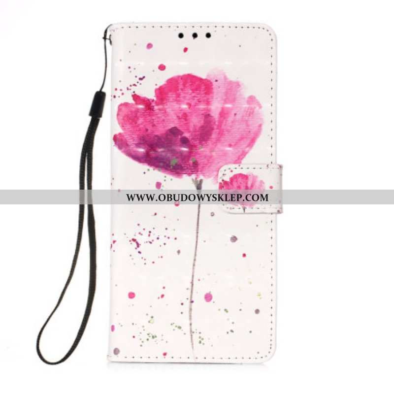 Etui Etui Folio do Samsung Galaxy A54 5G Smycz Tiger Poppy