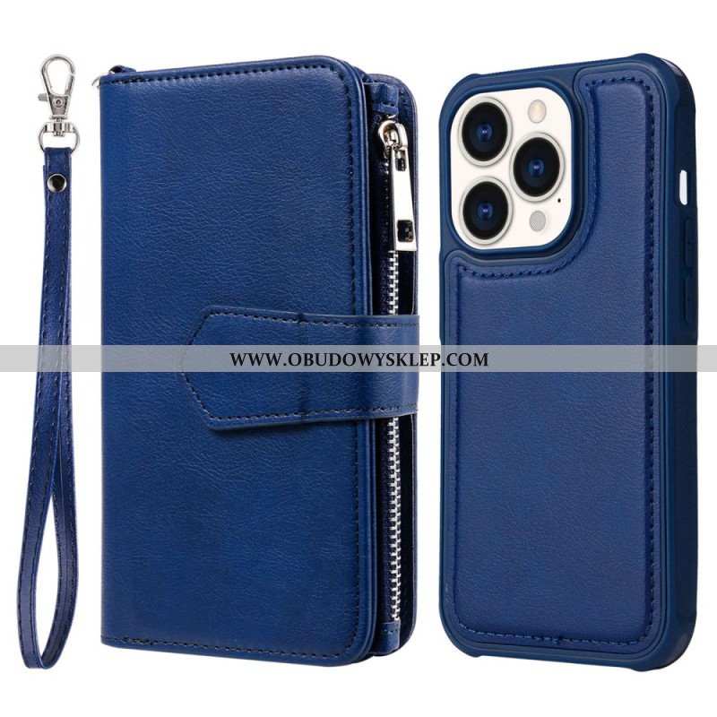 Etui Etui Folio do iPhone 14 Pro Portfel Portfel Z Możliwością Odpięcia