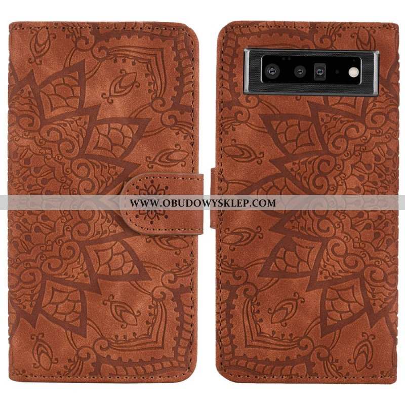 Etui Folio do Google Pixel 6 Barokowo-mandala