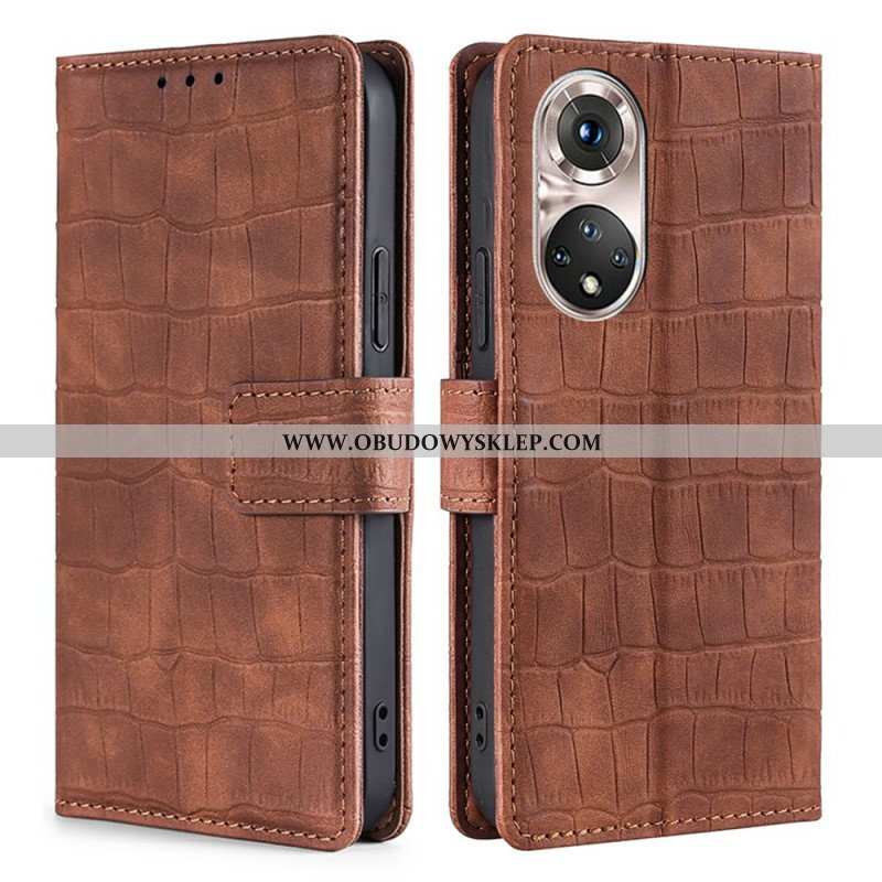 Etui Folio do Honor 50 Pro Krokodyl Pro Skin Touch