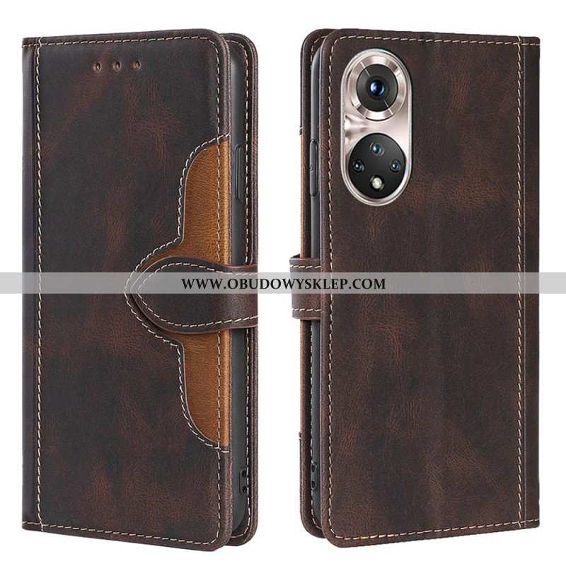 Etui Folio do Honor 50 Pro Pro Faux Leather Dwukolorowy Stylowy