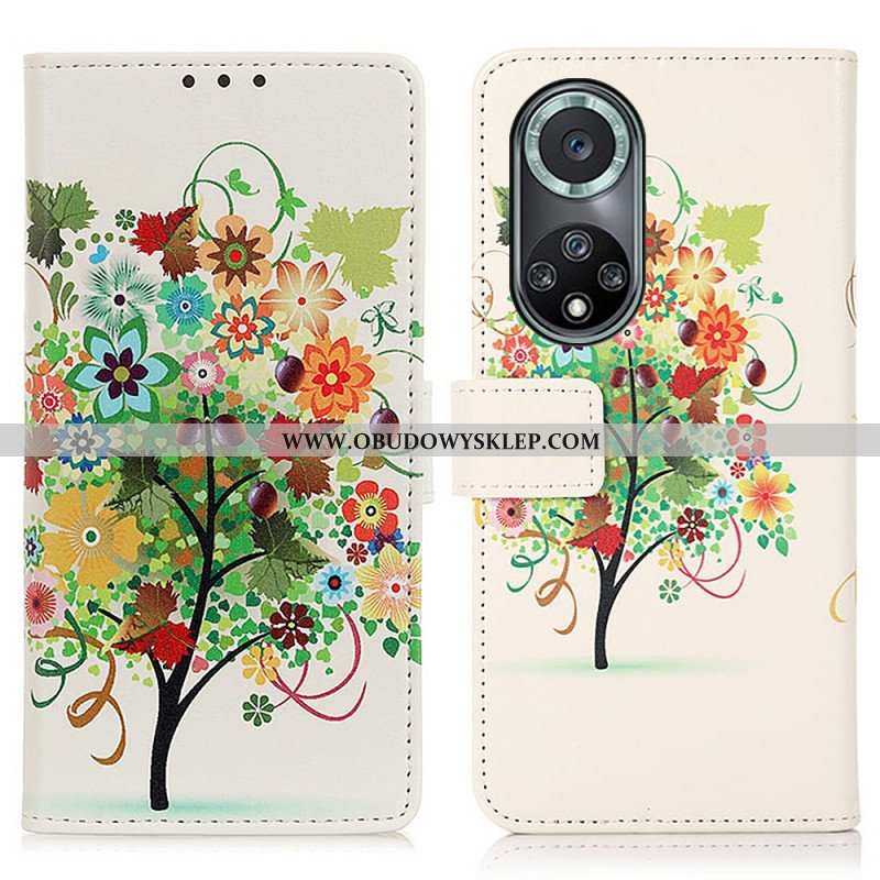 Etui Folio do Honor 50 Pro Pro Flower Tree