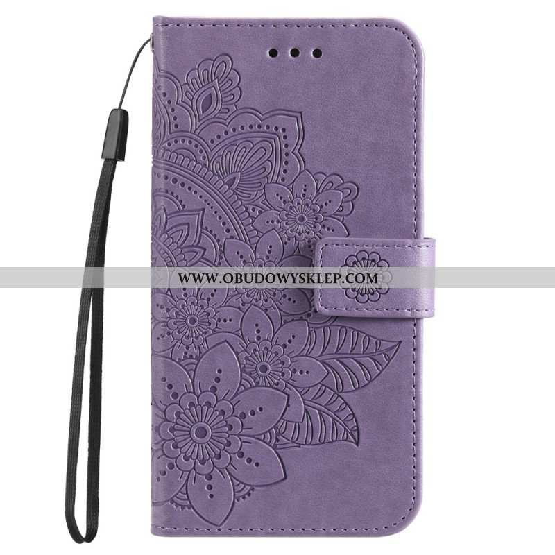 Etui Folio do Honor Magic 5 Lite z Łańcuch Paskowata Mandala