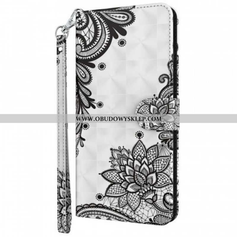 Etui Folio do Moto E40 / E30 / E20 Szykowna Koronka