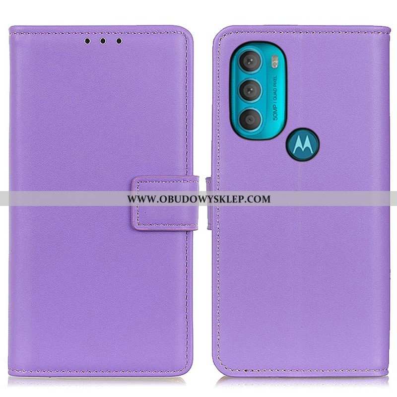 Etui Folio do Moto G71 5G Zwykła Sztuczna Skóra