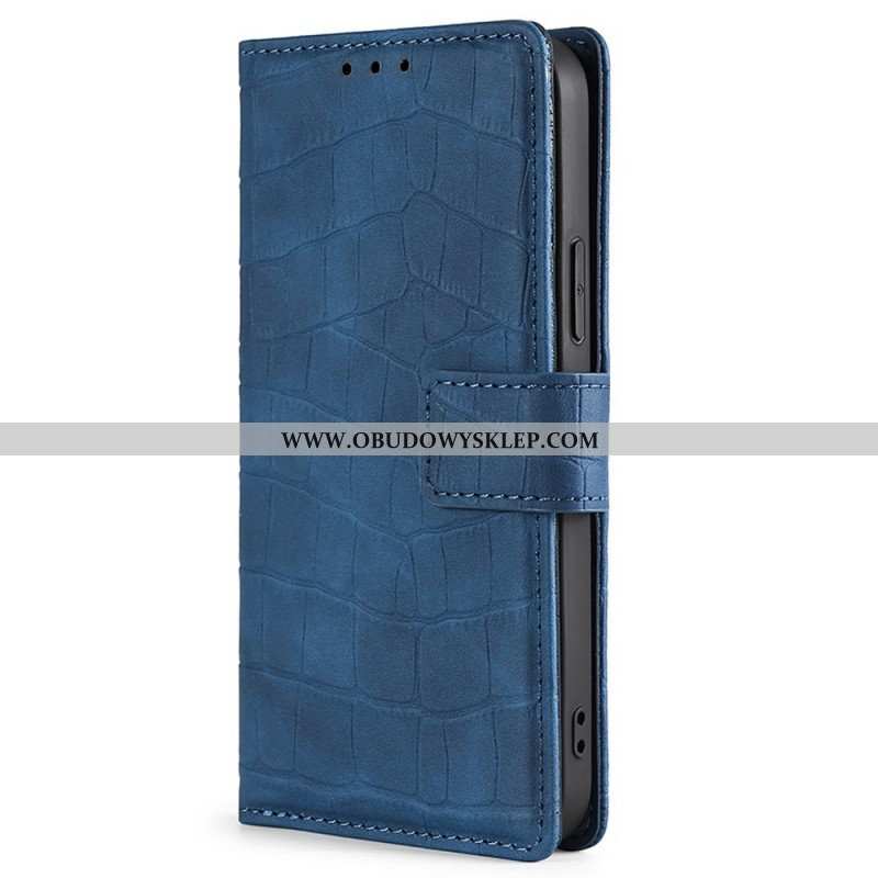 Etui Folio do OnePlus Nord 2T 5G Styl Skóry Krokodyla