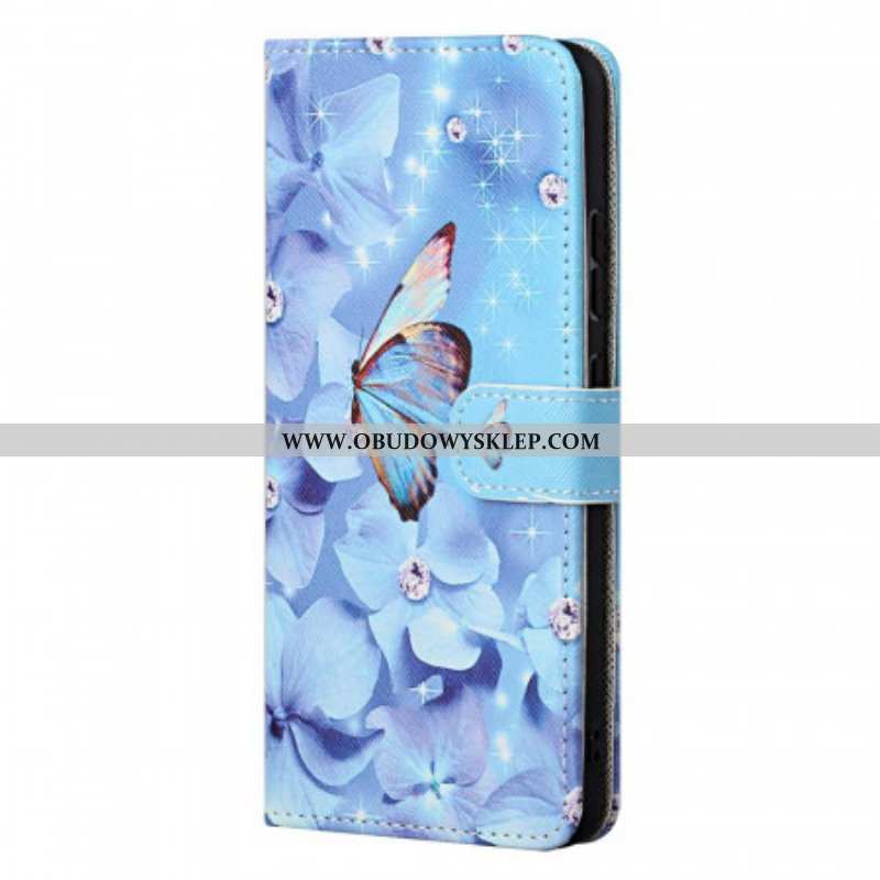 Etui Folio do OnePlus Nord CE 2 5G Niebiański Motyl