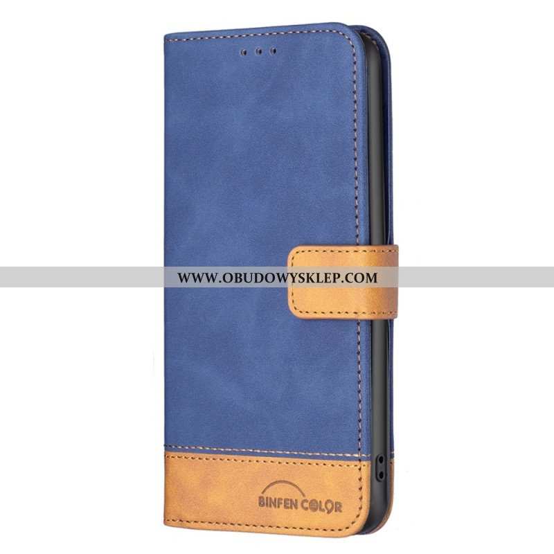 Etui Folio do Oppo A54 5G / A74 5G Dwukolorowy Kolor Binfena