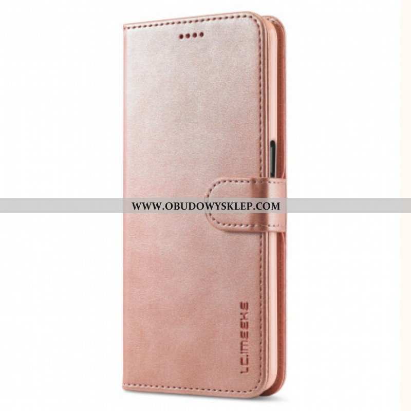 Etui Folio do Oppo A54 5G / A74 5G Lc.imeeke Efekt Skóry