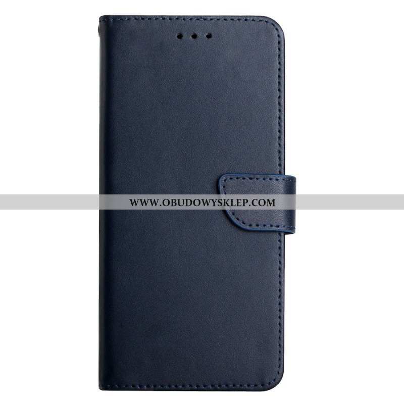 Etui Folio do Oppo A54 5G / A74 5G Prawdziwa Skóra Nappa