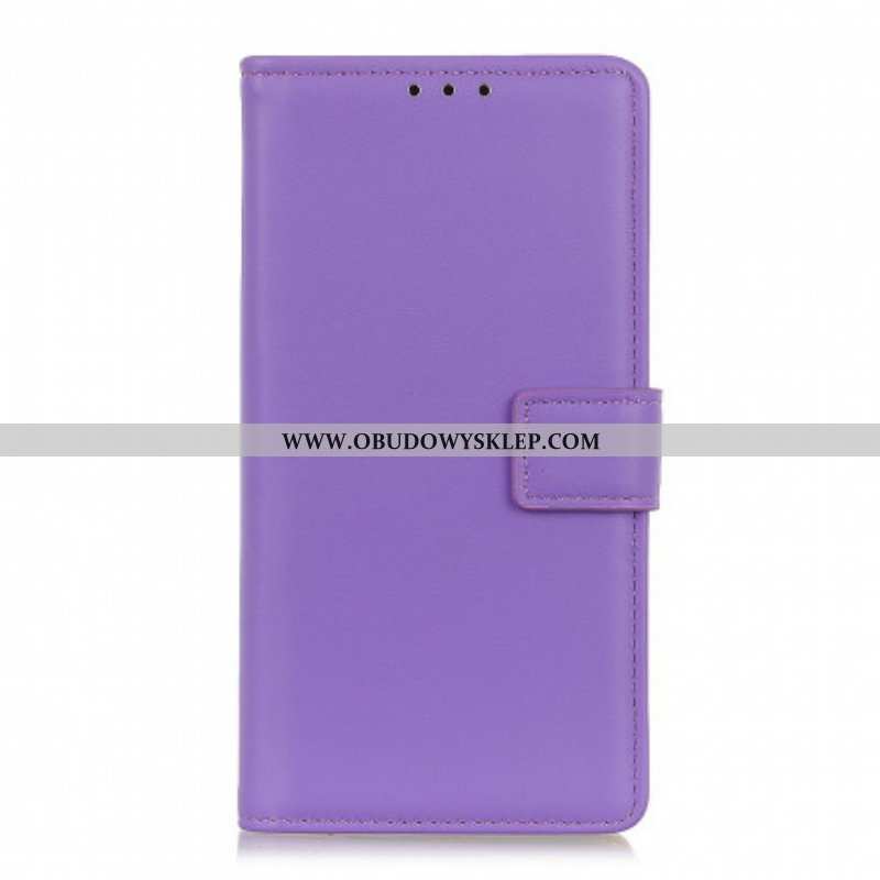 Etui Folio do Oppo A54 5G / A74 5G Zwykła Sztuczna Skóra