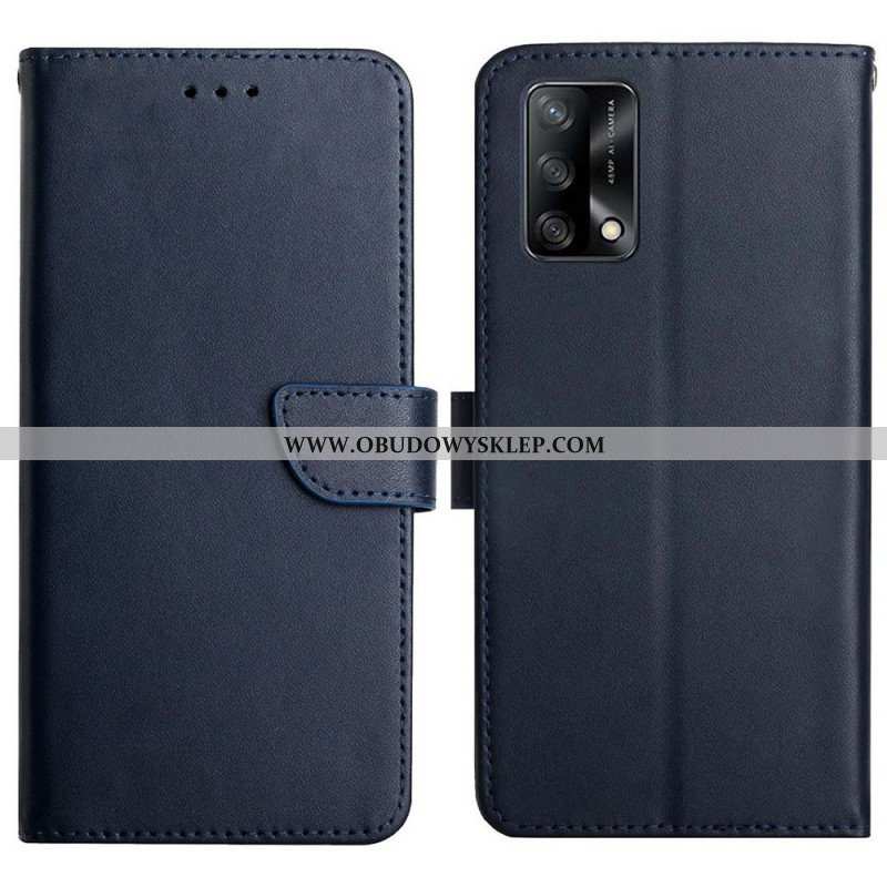 Etui Folio do Oppo A74 4G Prawdziwa Skóra Nappa