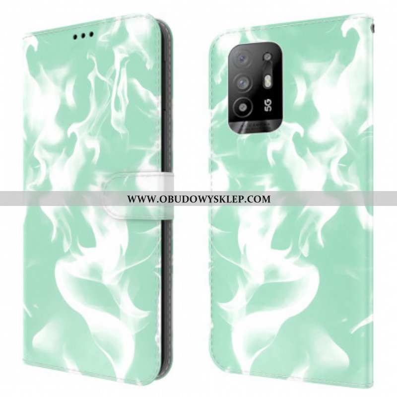 Etui Folio do Oppo A94 5G Abstrakcyjny Wzór