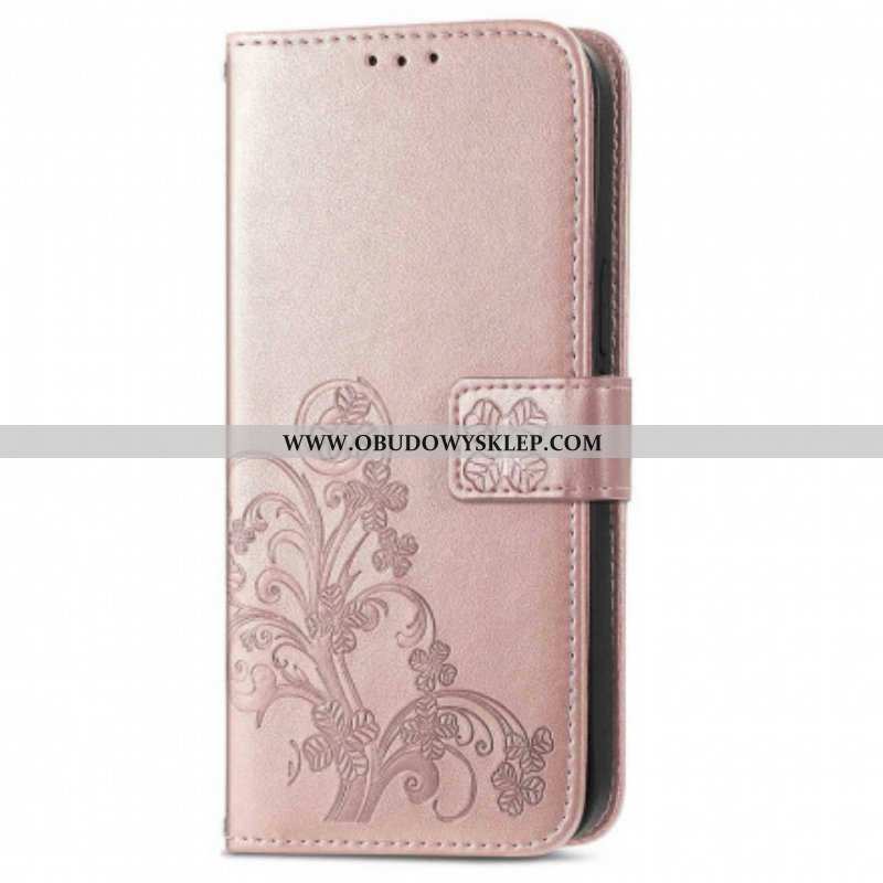 Etui Folio do Oppo A94 5G Czterolistna Koniczyna