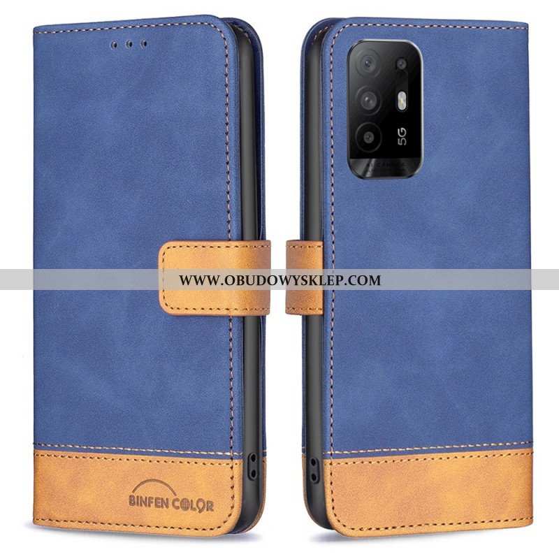 Etui Folio do Oppo A94 5G Dwubarwny