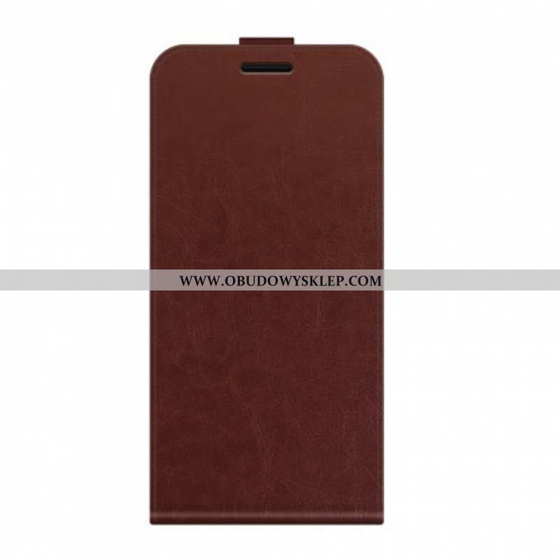 Etui Folio do Oppo A94 5G Skórzany Futerał Pionowa Klapa Z Efektem Skóry