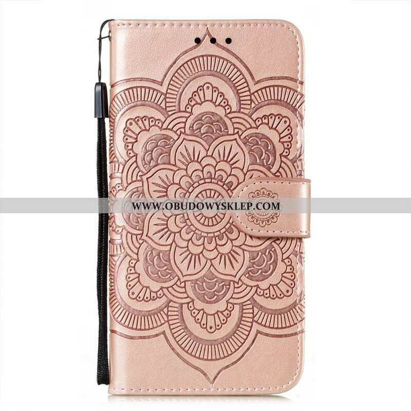 Etui Folio do Oppo Find X3 Neo z Łańcuch Mandala Z Pełnym Paskiem