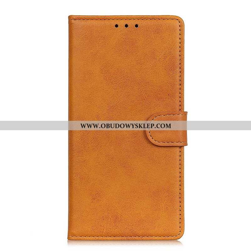 Etui Folio do Oppo Find X3 Pro Efekt Matowej Skóry W Stylu Vintage