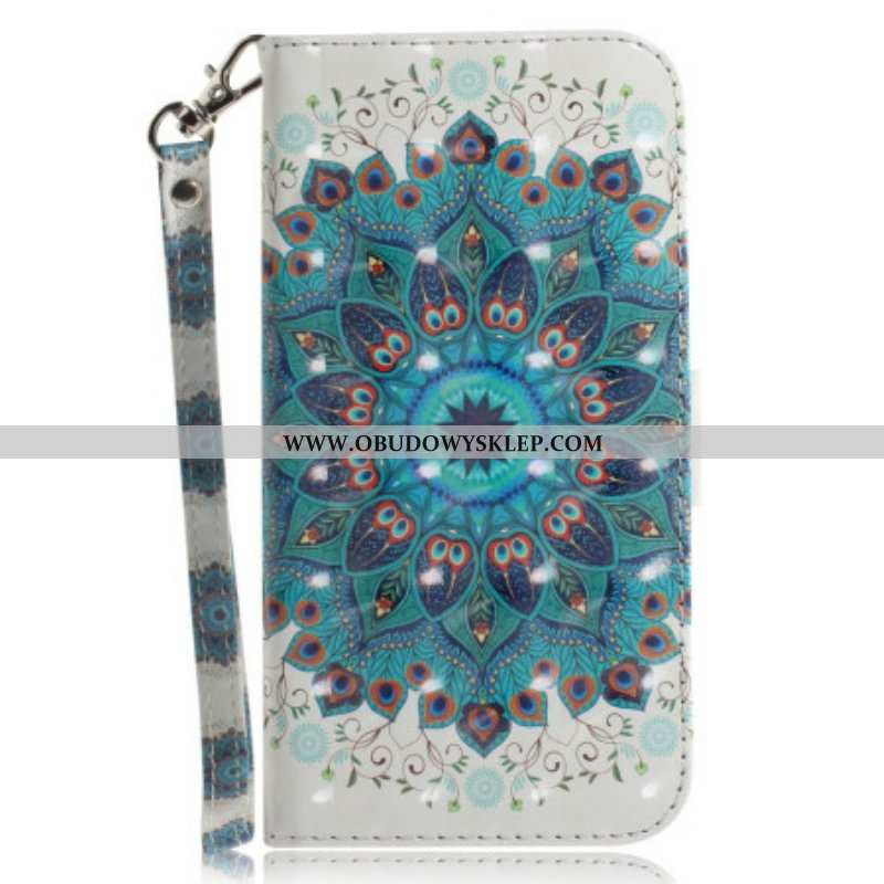 Etui Folio do Oppo Reno 8 Pro z Łańcuch Paskowata Mandala