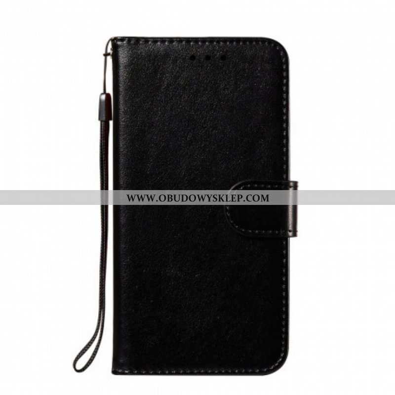 Etui Folio do Poco M3 Monochromatyczny Skórzany Styl