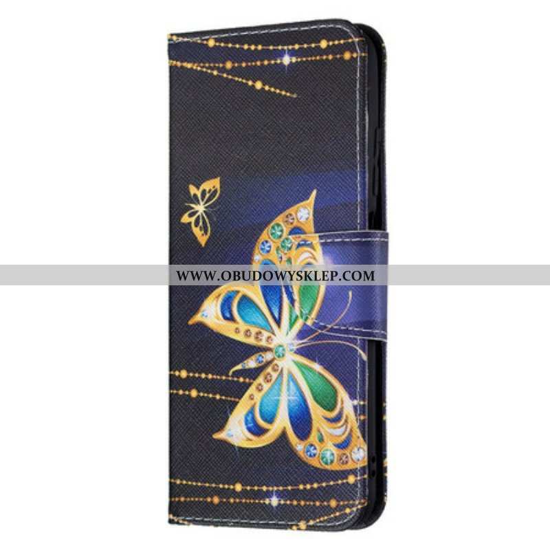 Etui Folio do Poco M3 Pro 5G Magiczny Motyl