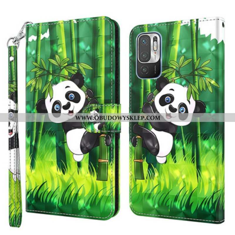 Etui Folio do Poco M3 Pro 5G Panda I Bambus