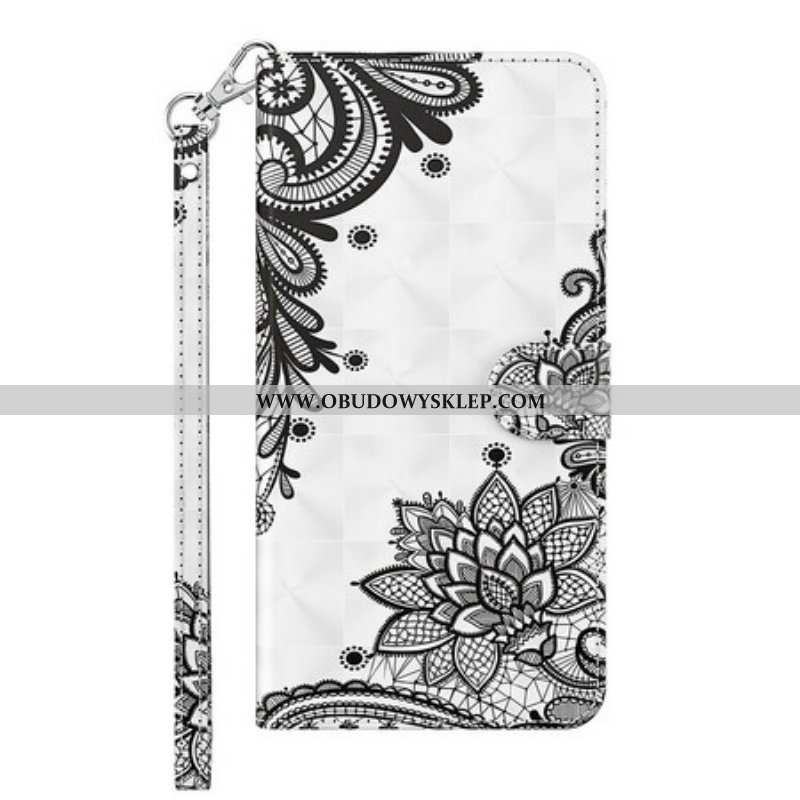 Etui Folio do Poco M3 Pro 5G Szykowna Koronka