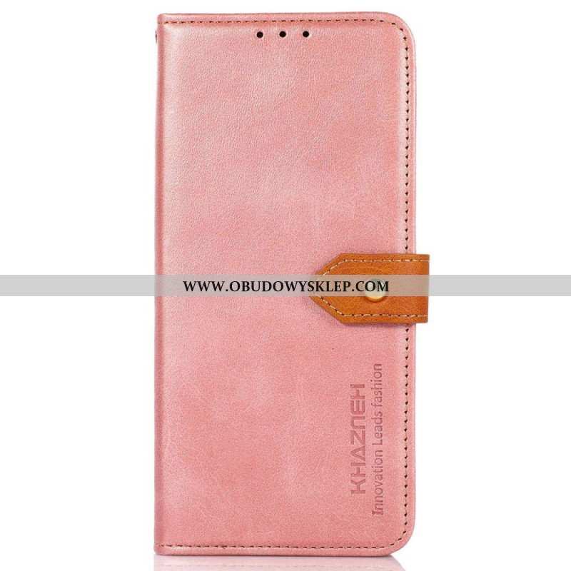 Etui Folio do Poco M4 5G Z Paskiem Khazneh