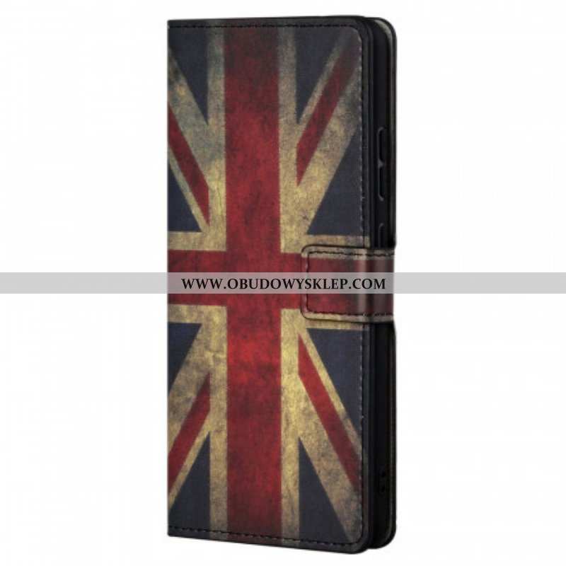 Etui Folio do Poco M4 Pro 5G Flaga Anglii