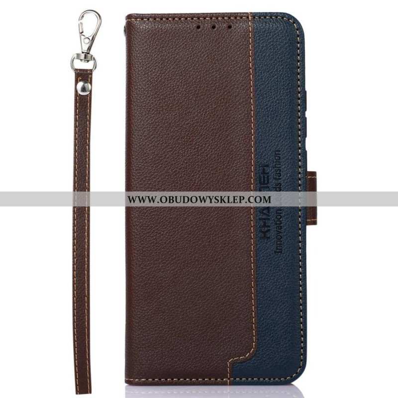 Etui Folio do Poco M5 Rfid Khazneh W Stylu Liczi