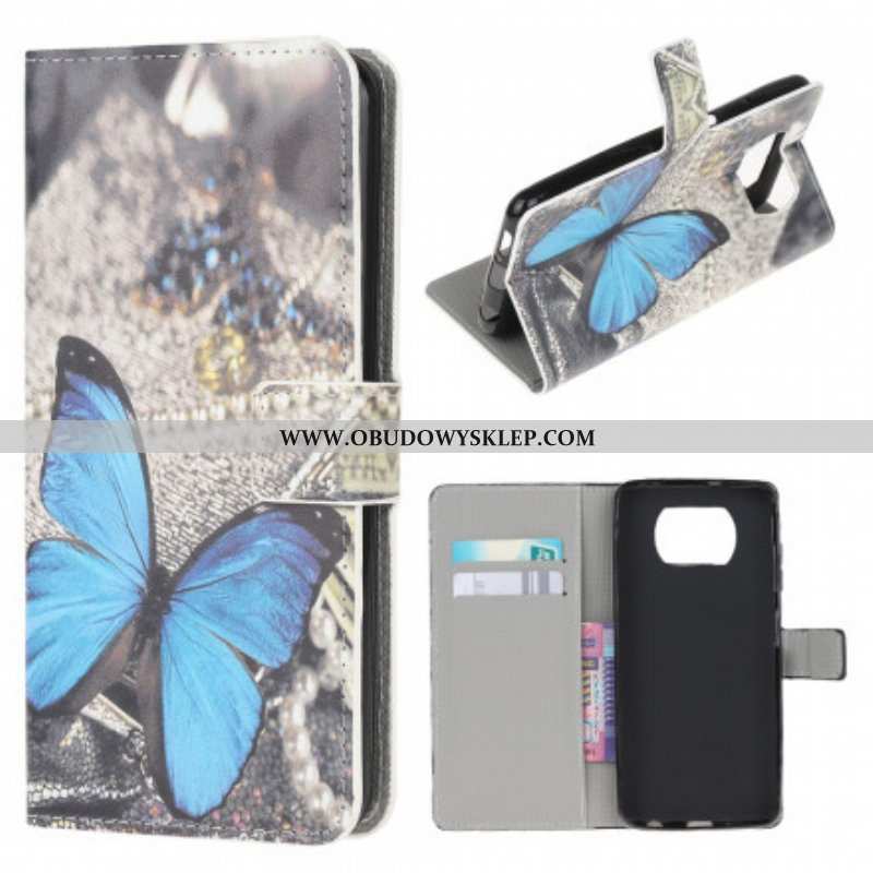 Etui Folio do Poco X3 / X3 Pro / X3 NFC Motyle I Kwiaty