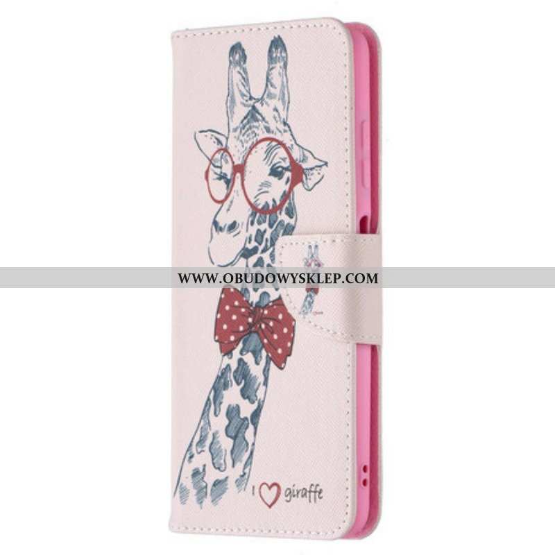 Etui Folio do Poco X3 / X3 Pro / X3 NFC Mądra Żyrafa