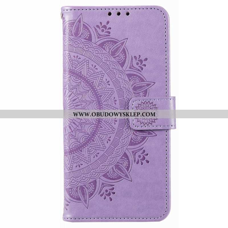 Etui Folio do Poco X4 Pro 5G Mandala Sun Ze Smyczą