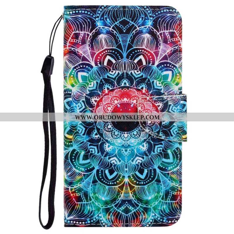 Etui Folio do Poco X4 Pro 5G z Łańcuch Paskowata Mandala