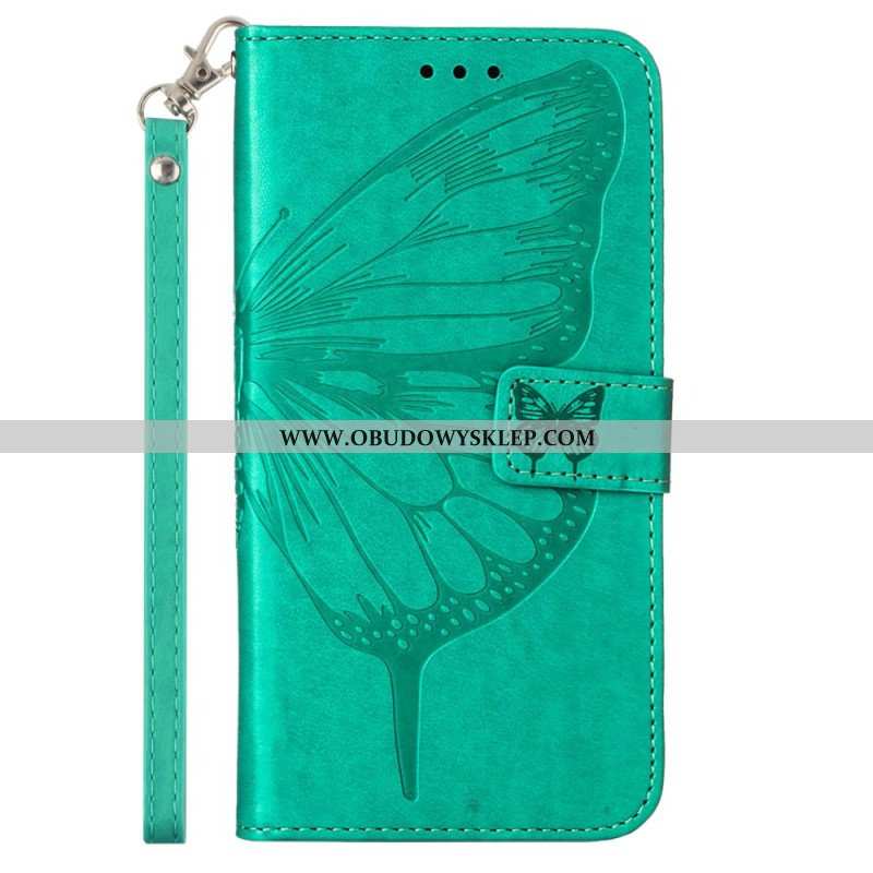 Etui Folio do Poco X5 5G Kwiatowy Motyl