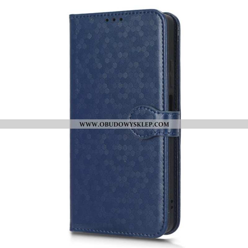 Etui Folio do Poco X5 5G z Łańcuch Wzór 3d Na Ramiączkach