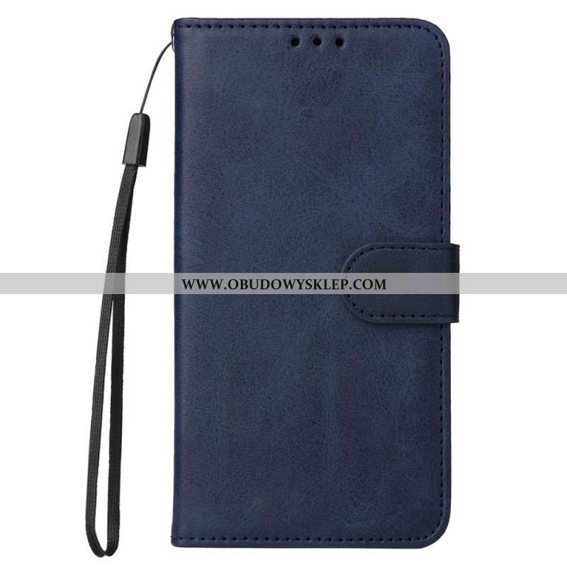 Etui Folio do Poco X5 5G z Łańcuch Zwykły Z Paskiem