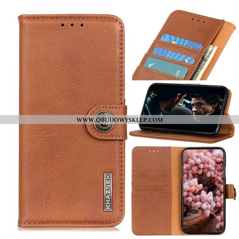 Etui Folio do Realme C11 Imitacja Skóry Khazneh