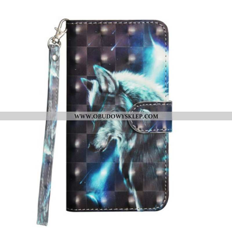 Etui Folio do Realme C11 Majestatyczny Wilk