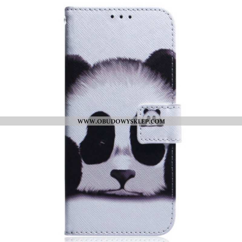 Etui Folio do Realme C31 Słodka Panda